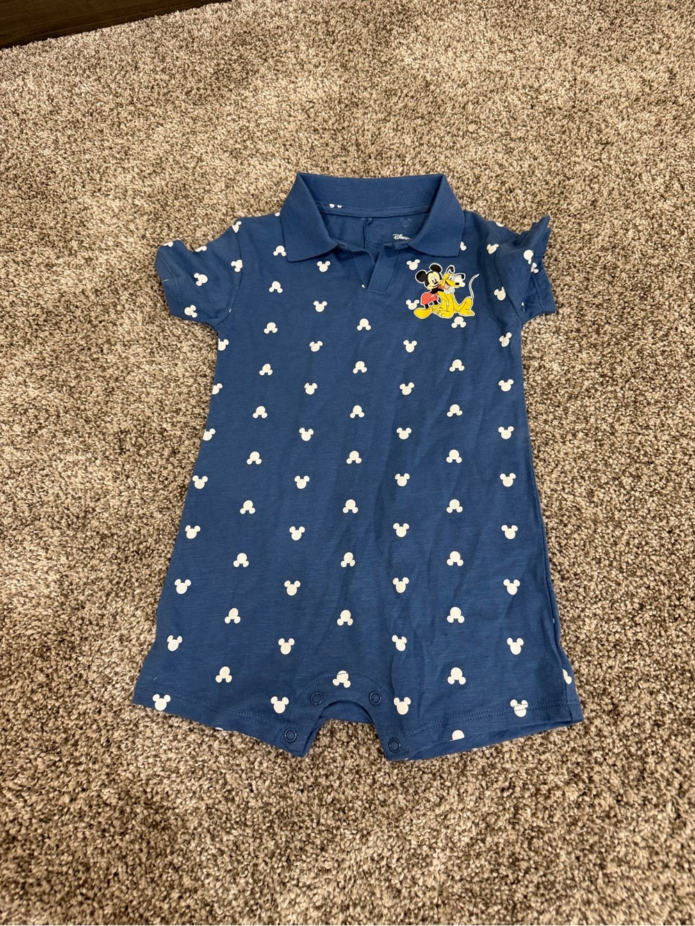 Disney Navy Blue Mickey Mouse Polo One-Piece